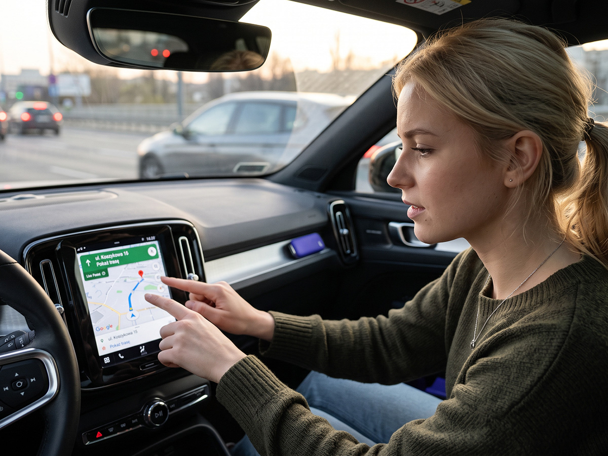 Sekcja kontaktu z mapą dojazdu i formularzem kontaktowym